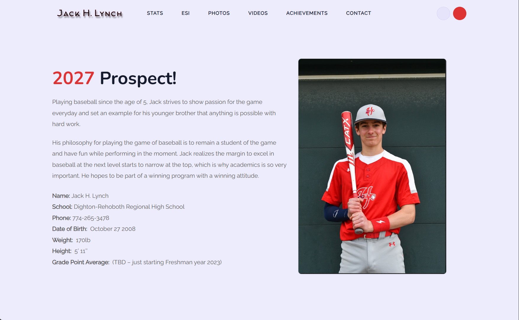 Jack H. Lynch – Athlete Portfolio